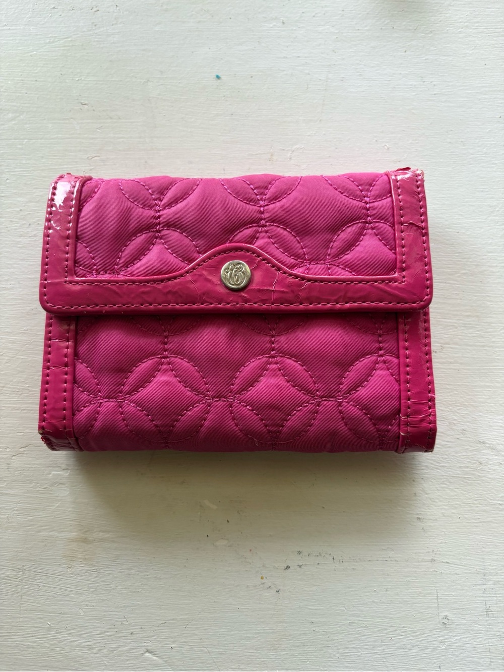 Vera Bradley Hot Pink Quilted Snap Wallet